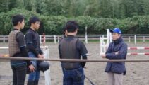 JRA調教師田中博康調教師とヤシ・レーシングランチ代表の八嶋さんが来校！今回は初めての試みも！！